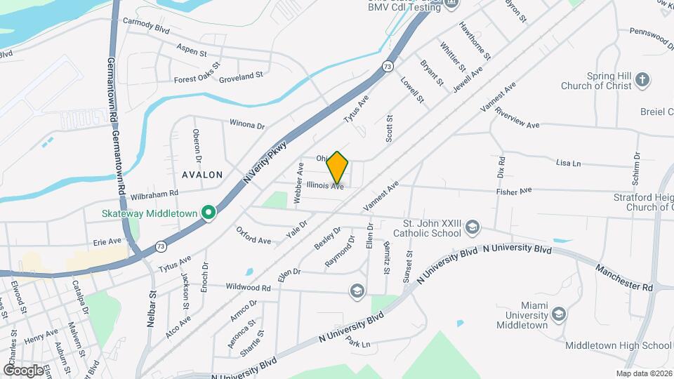 3210 Illinois Ave Map and Location Details