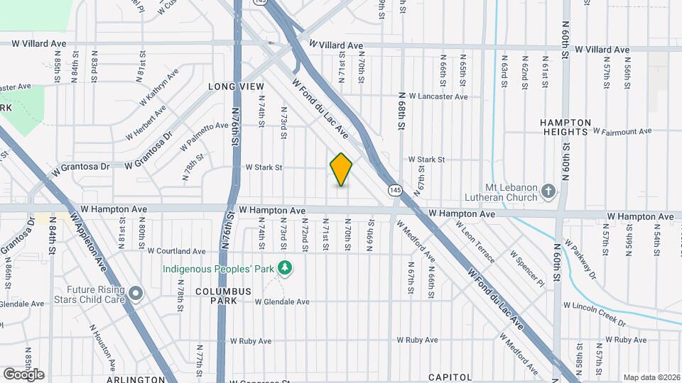 4831 N 70th St Map and Location Details