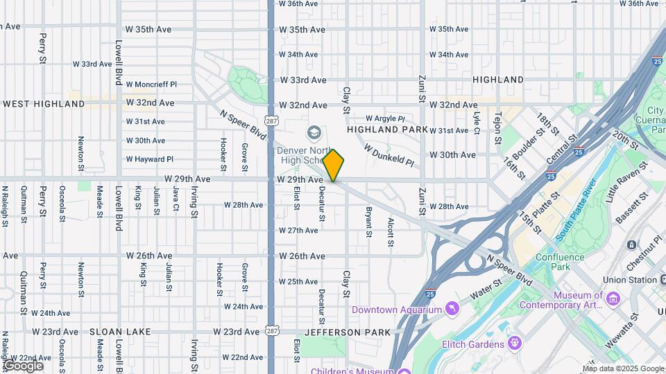 2899 N Speer Blvd, Unit 203 Map and Location Details