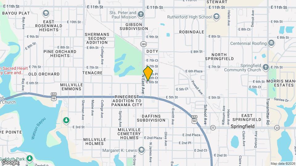 2722 E 6th St Map and Location Details