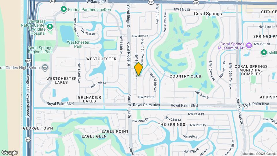 2537 NW 116th Terrace Map and Location Details