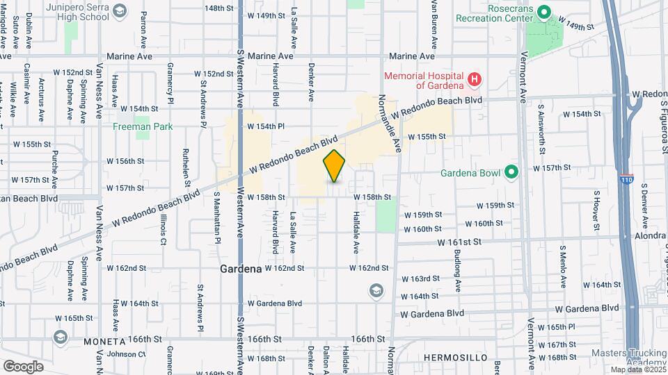 1539 W 158th St Map and Location Details