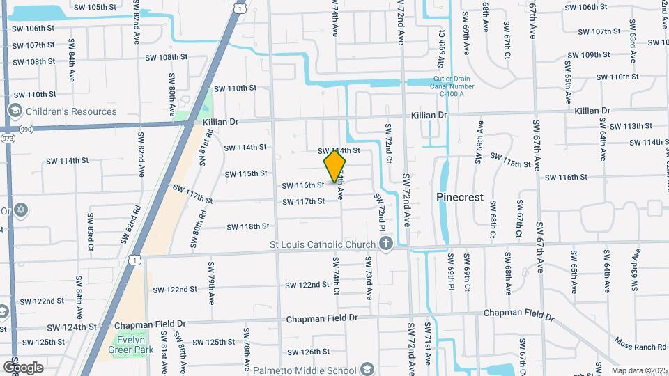 7400 SW 116th St Map and Location Details