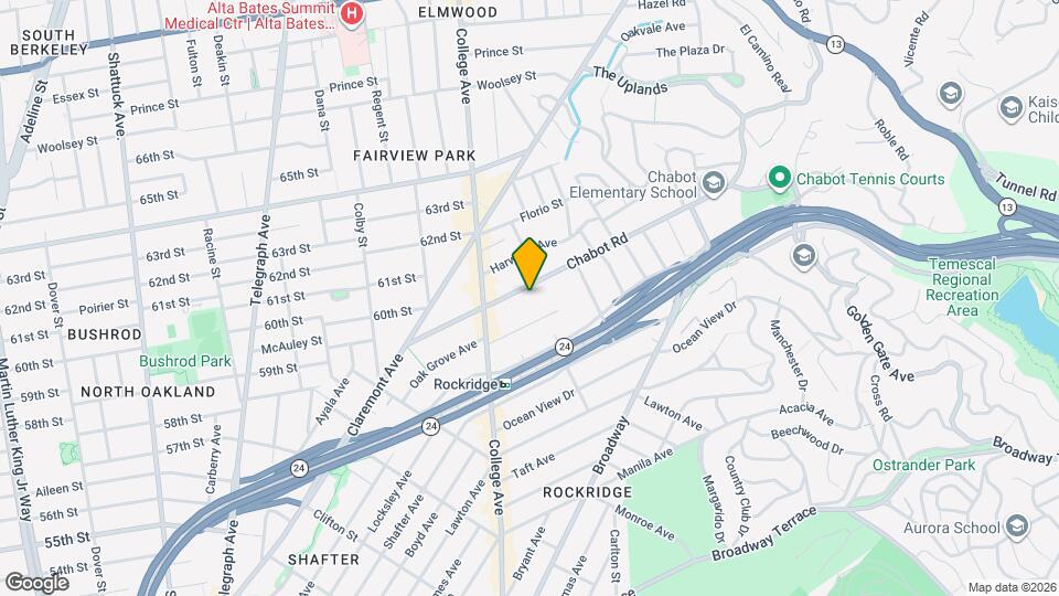 6100 Chabot Rd Map and Location Details