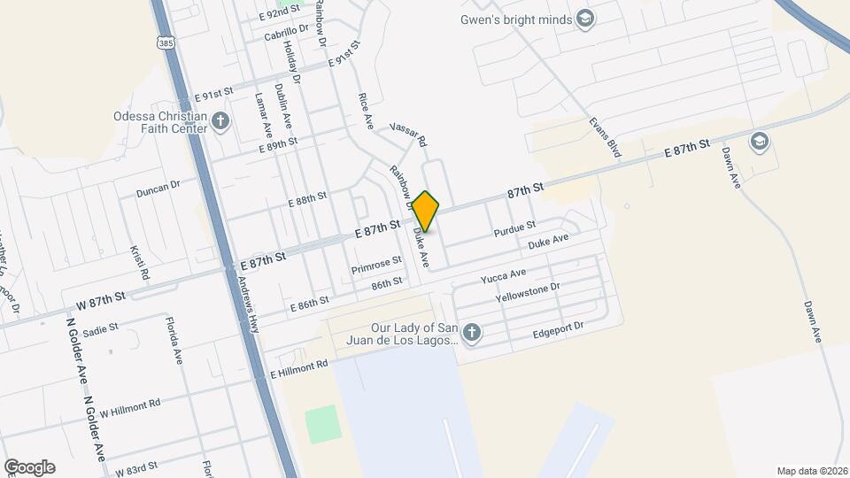 8632 Duke Ave Map and Location Details