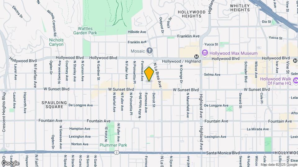 1521 N Detroit St Mapa y Detalles de la Ubicación