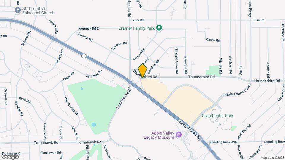 20185 Thunderbird Rd Map and Location Details