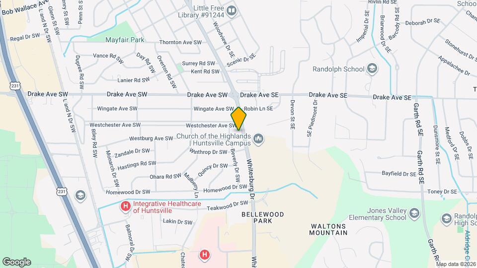 3202 Whitesburg Dr, Unit 2309 Mapa y Detalles de la Ubicación