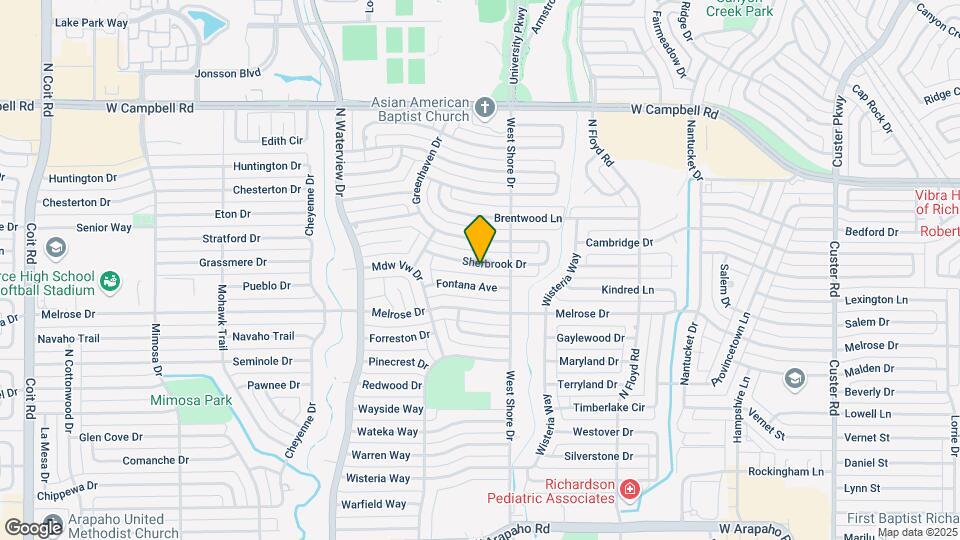 811 Sherbrook Dr Map and Location Details