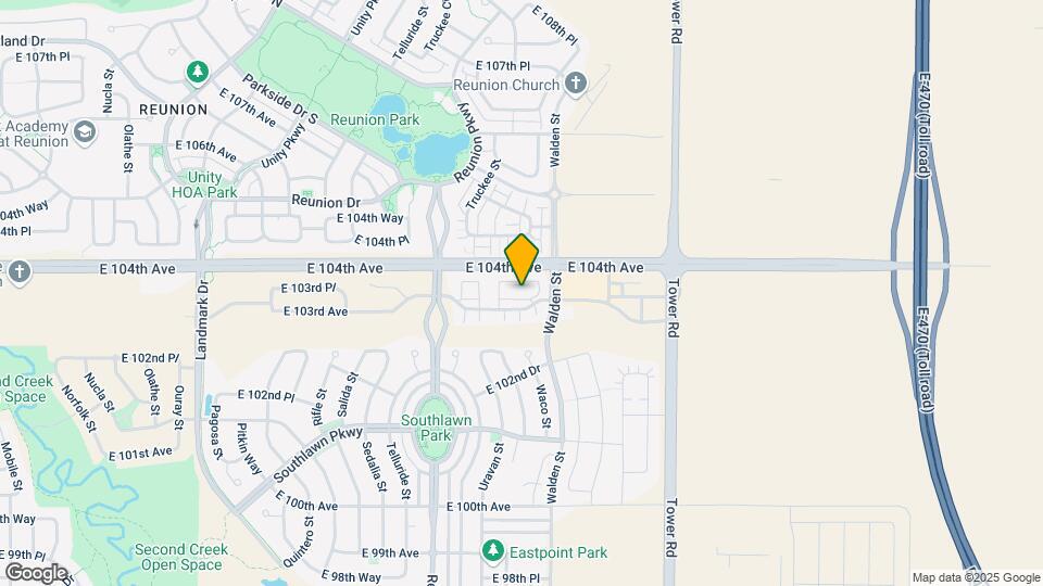 17961 E 103rd Ave Map and Location Details