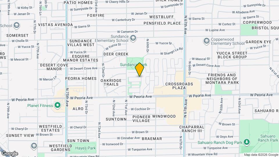 7007 W Mercer Ln Map and Location Details