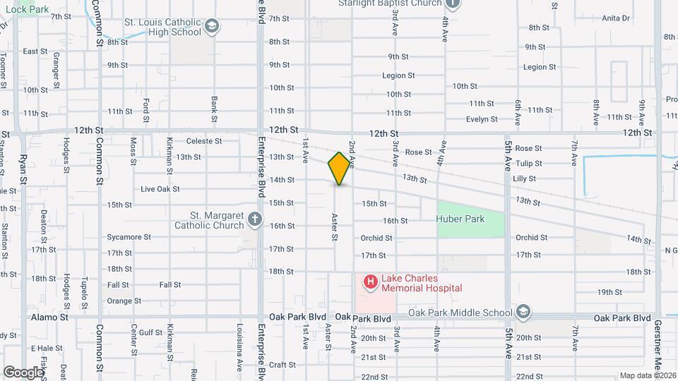 2309 Aster St Map and Location Details