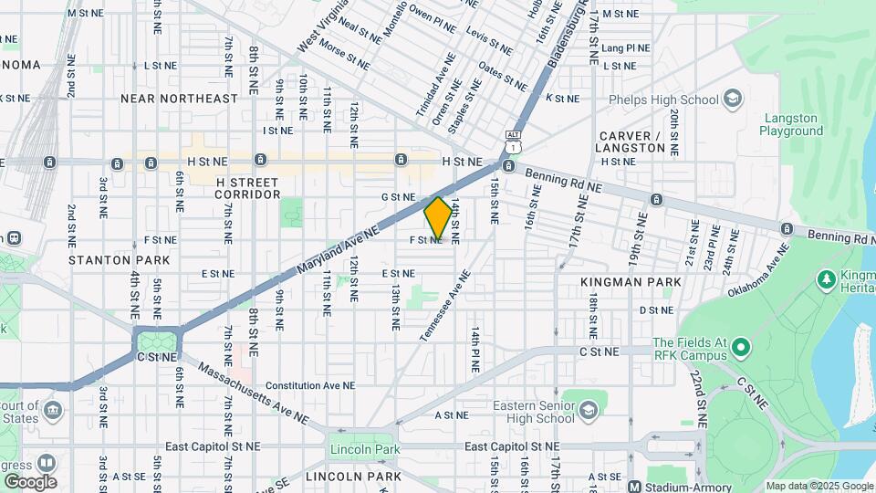 1377 F St NE Mapa y Detalles de la Ubicación