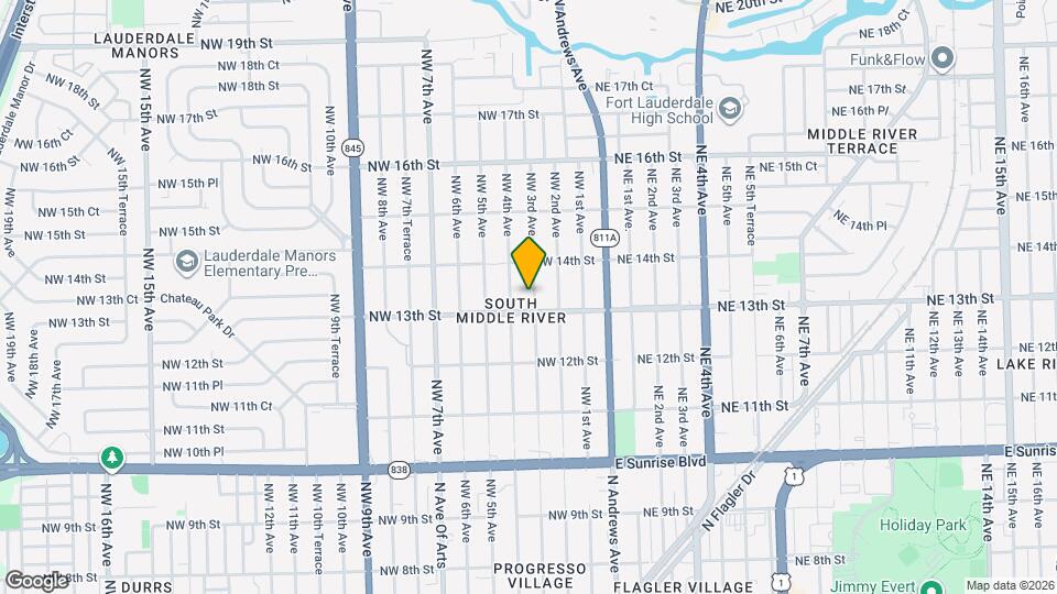 1313 NW 3rd Ave Map and Location Details