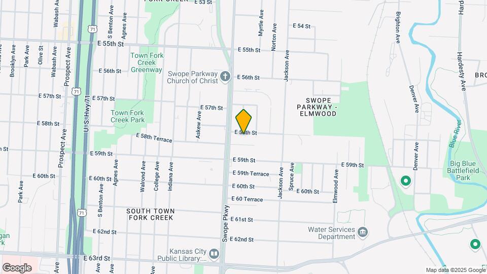 3901 E 58th St Map and Location Details