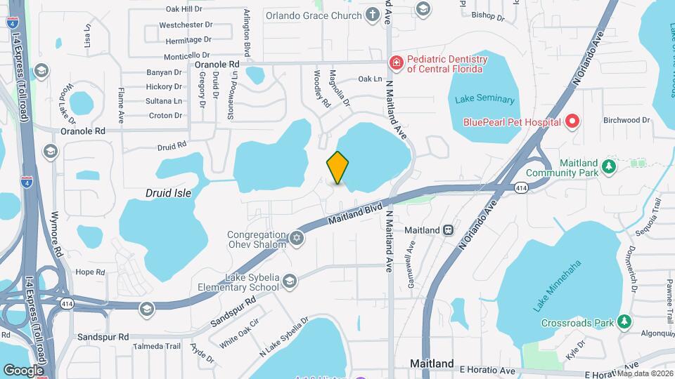 361 W Lake Faith Dr Map and Location Details