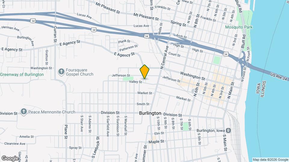 1122 Valley St, Unit 1122 1/2 Mapa y Detalles de la Ubicación