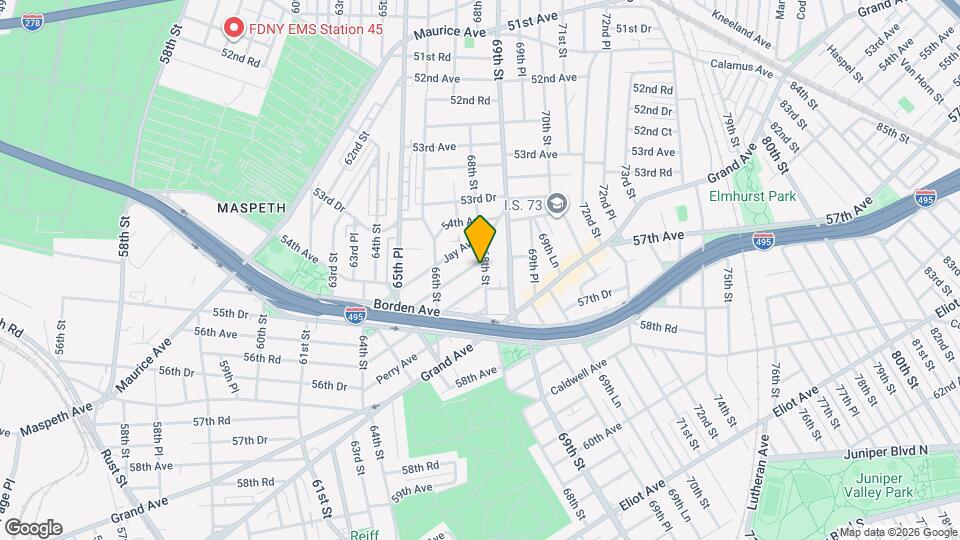 55-10 68th St-Unit -2 Map and Location Details