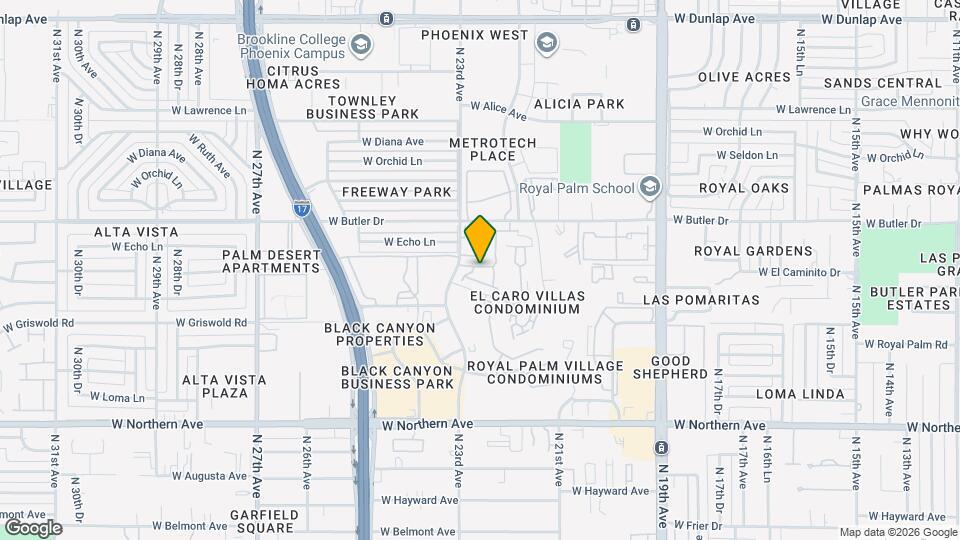 2269 W Echo Ln Mapa y Detalles de la Ubicación