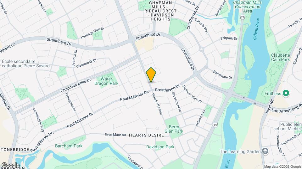 3353 Woodroffe Ave Map and Location Details