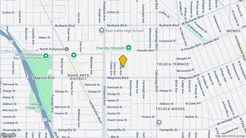 5232 Satsuma Ave Map and Location Details
