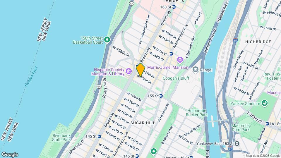 556 West 156th Street Map and Location Details
