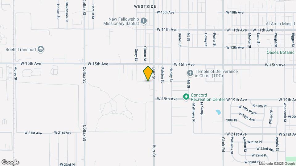 1740 Burr St Map and Location Details