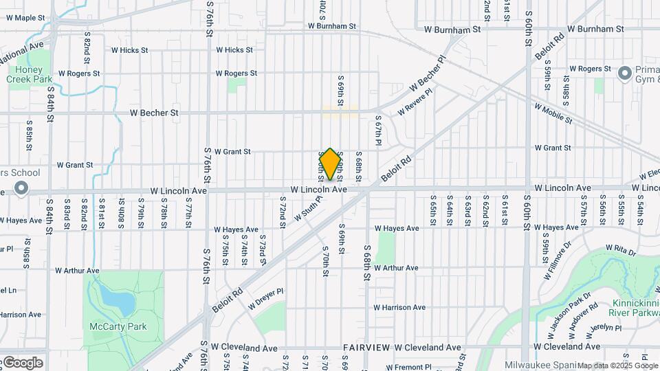 6914 W Lincoln Ave Map and Location Details