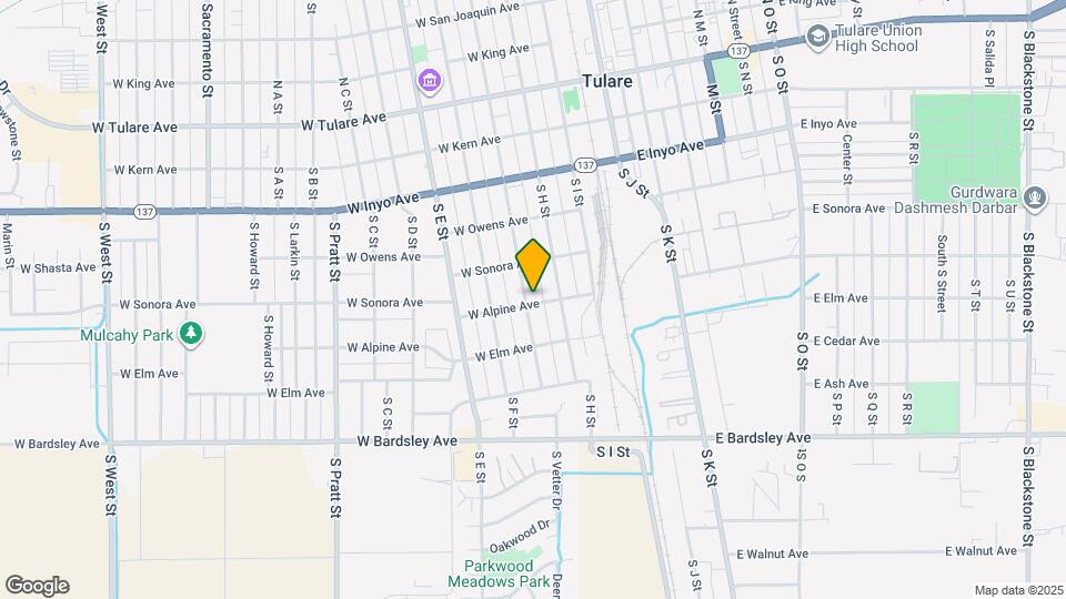 560 S G St Map and Location Details