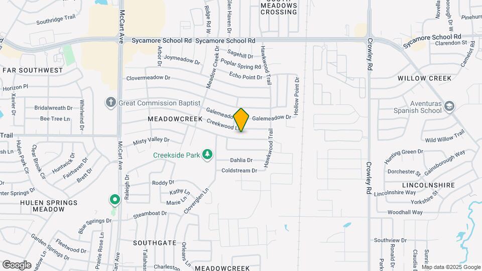 2604 Country Creek Ln Map and Location Details