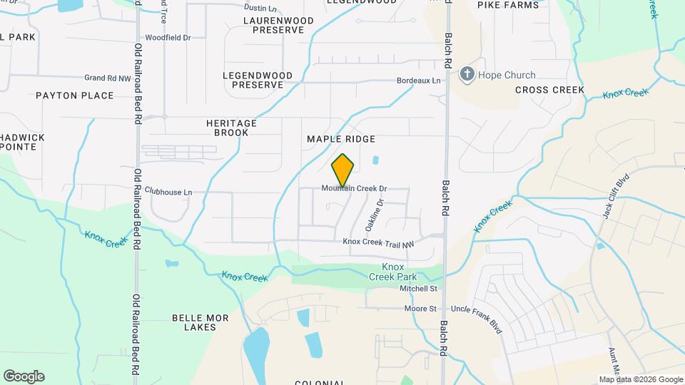 227 Mountain Creek Dr Map and Location Details