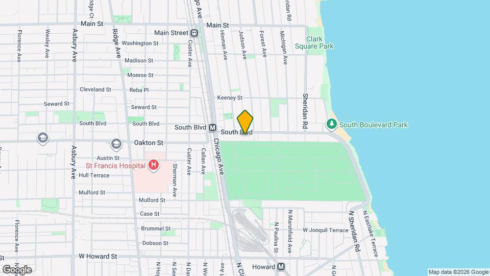 414 South Blvd Map and Location Details