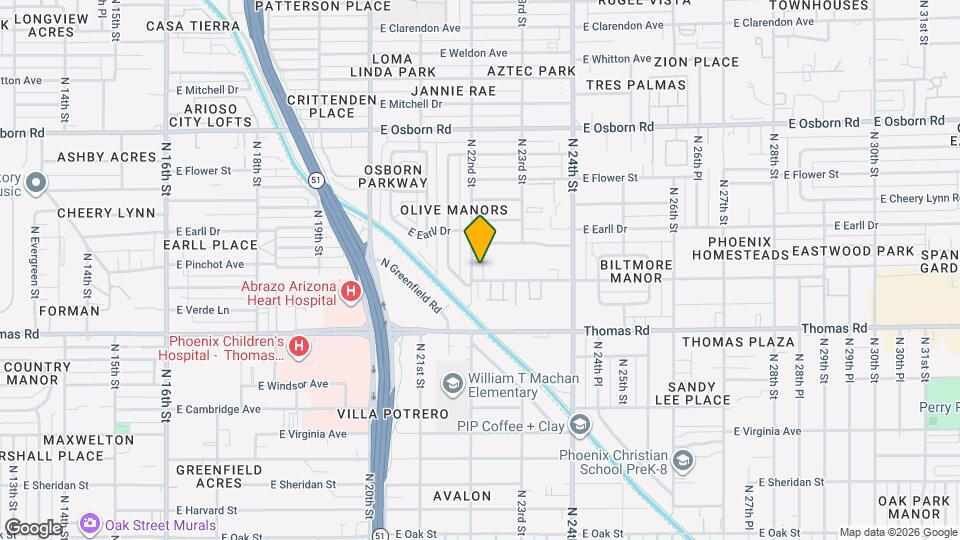 3007 N 22nd St Map and Location Details
