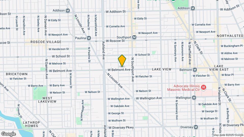 1448 W Belmont Ave Map and Location Details