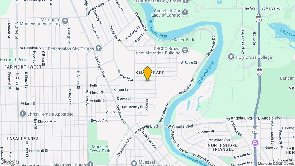 1026 W Rose St Map and Location Details