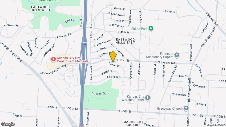 5117 Palmer Dr Map and Location Details