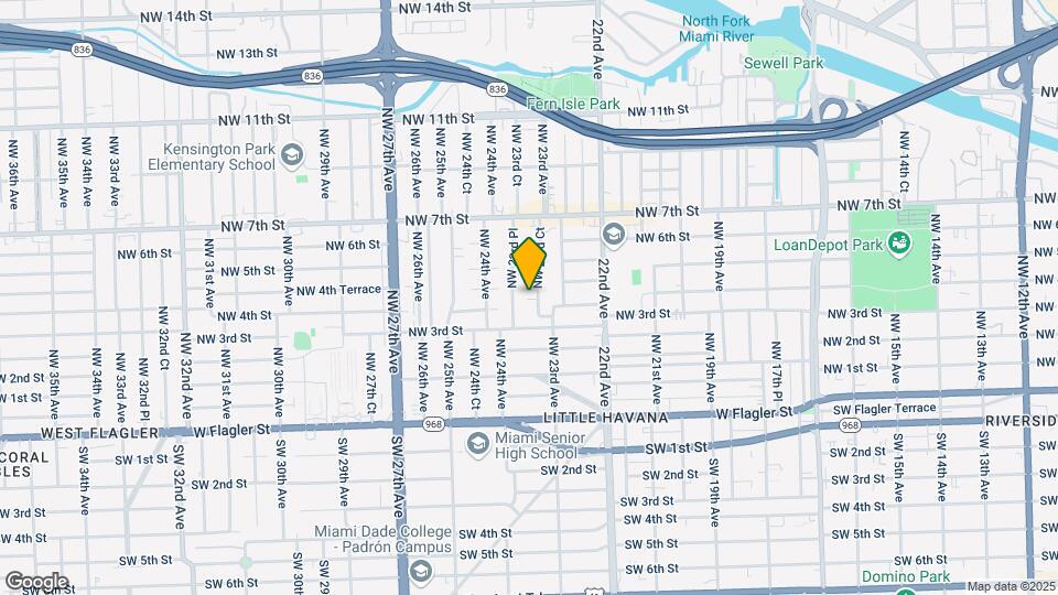 412 NW 23rd Ct Map and Location Details