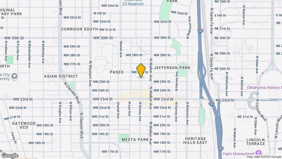 2601 N Dewey Ave Mapa y Detalles de la Ubicación