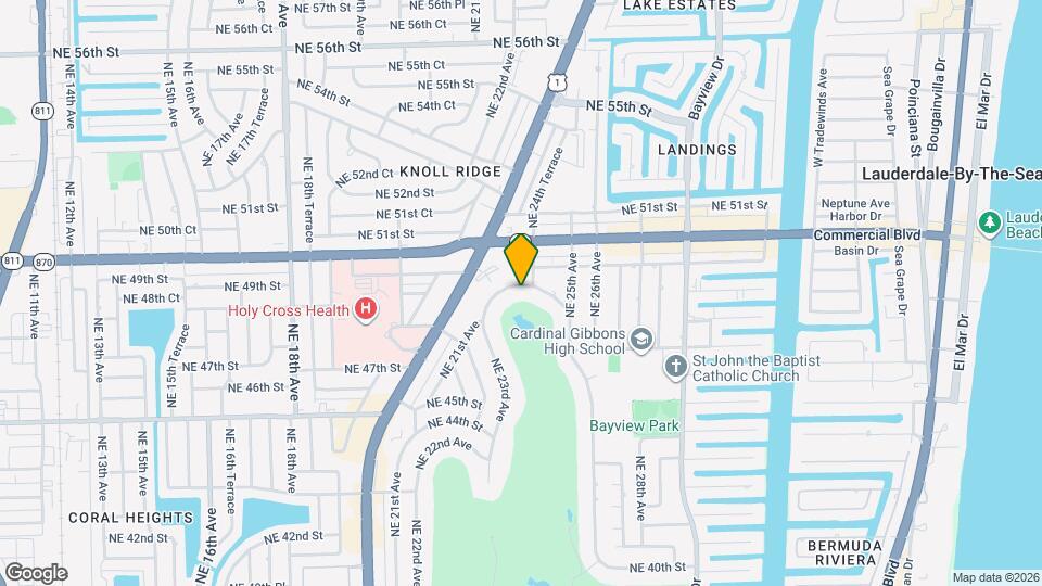 4848 NE 23rd Ave Map and Location Details