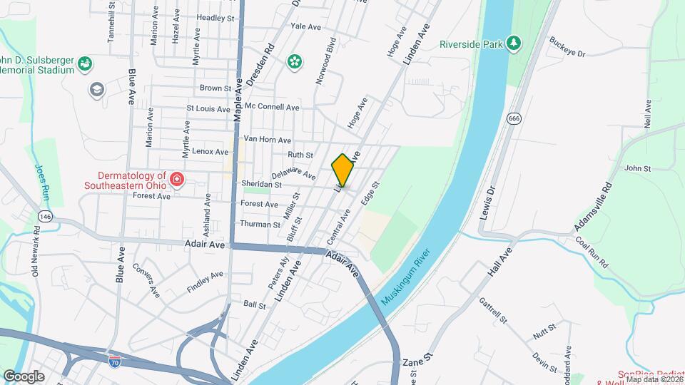 1340 Linden Ave Map and Location Details