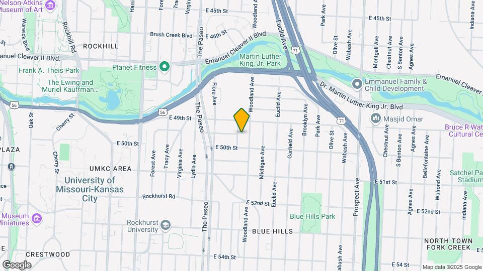 4927 Highland Ave Map and Location Details