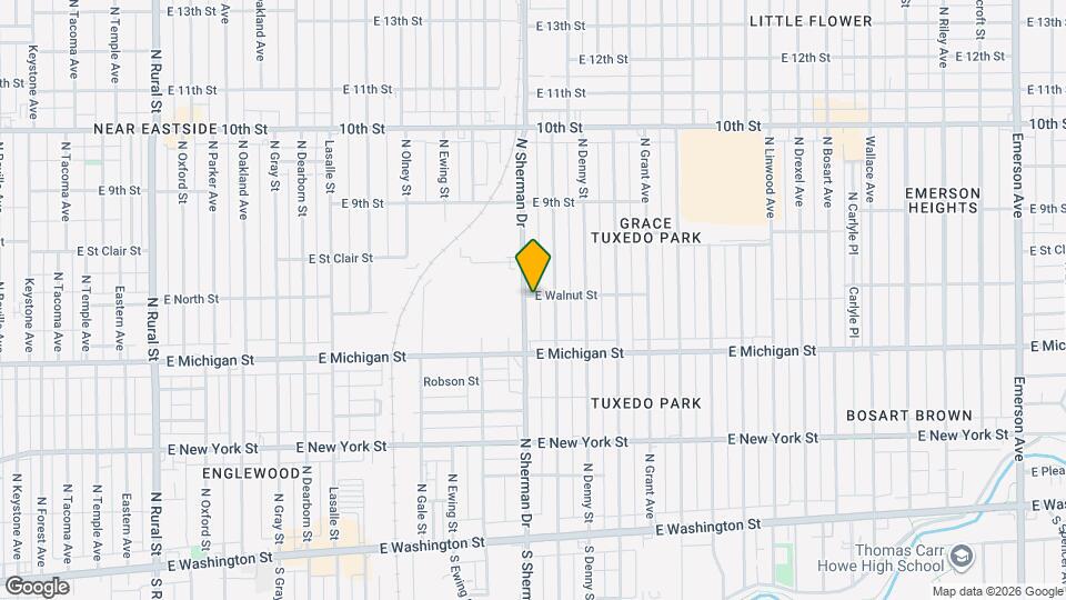 619 N Sherman Dr Map and Location Details