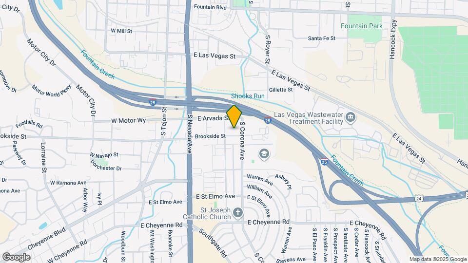 420 E Brookside St Map and Location Details