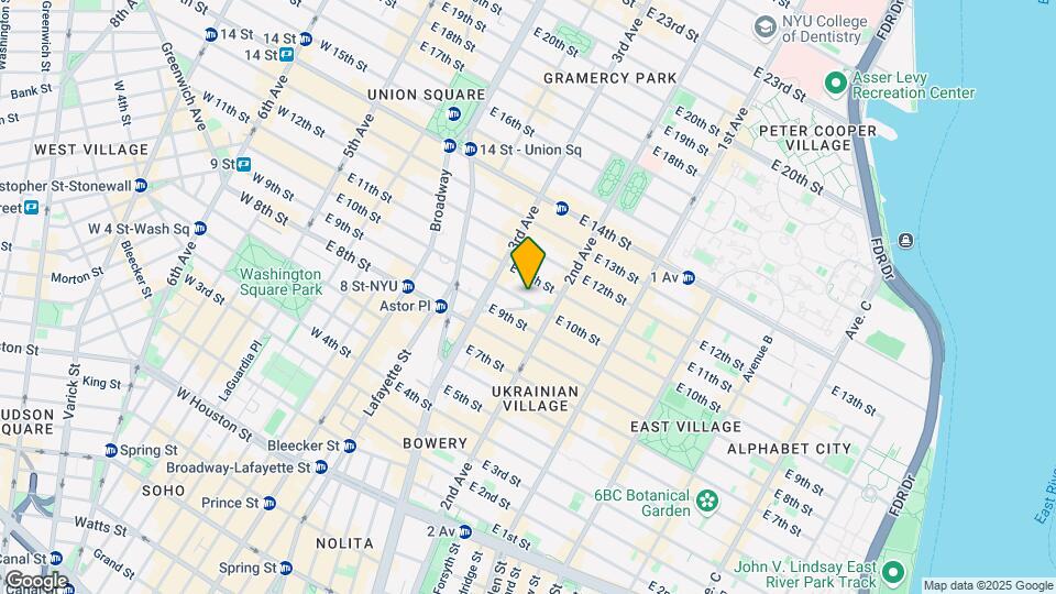 127 E 10th St Mapa y Detalles de la Ubicación