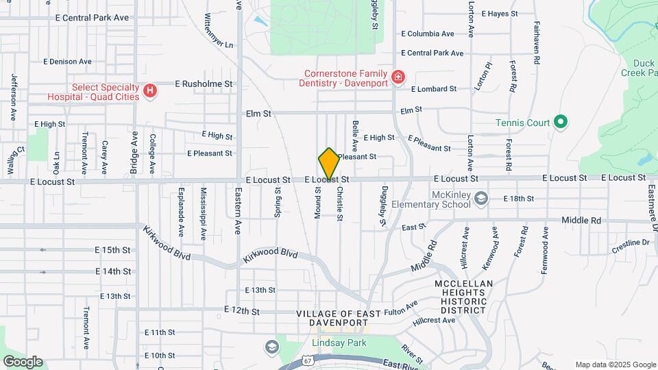 2115 E Locust St Map and Location Details