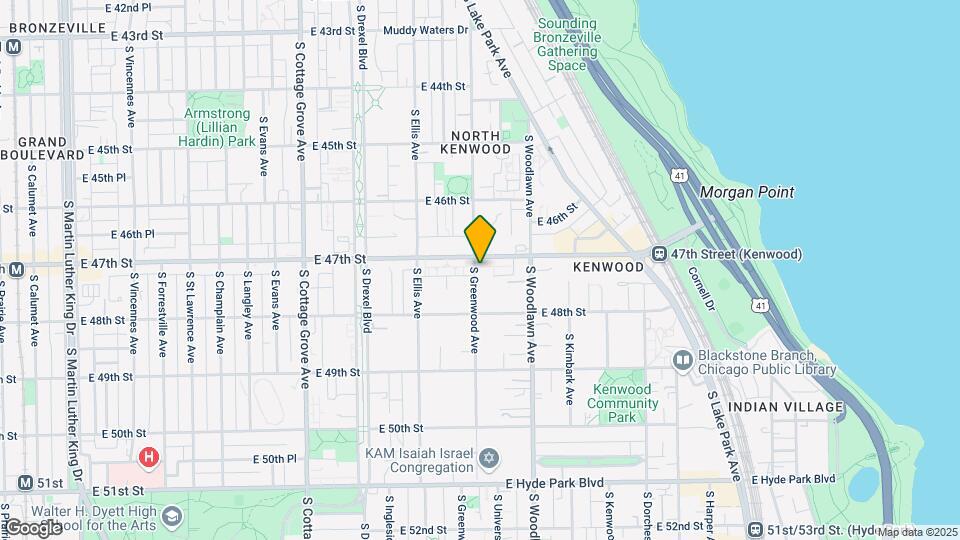 4711 S Greenwood Ave Map and Location Details