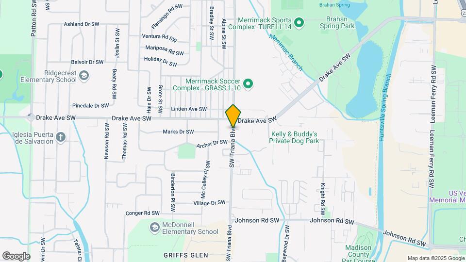 3813 Triana Blvd Map and Location Details
