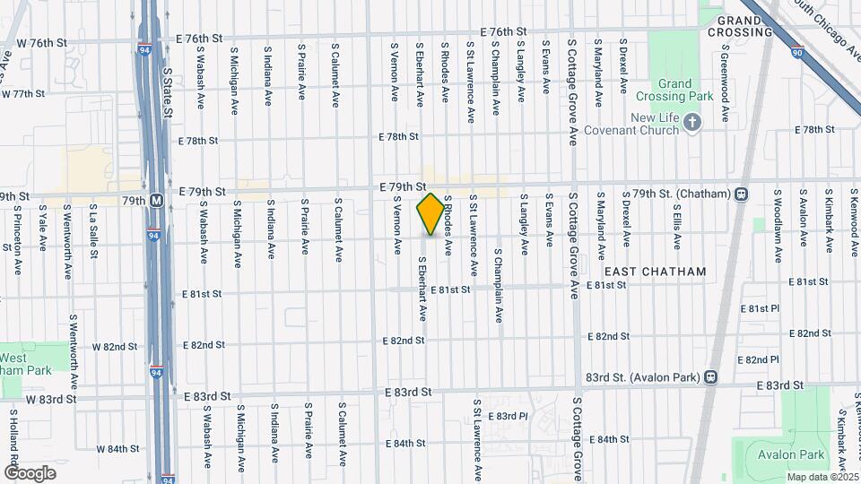 8001 S Eberhart Ave Map and Location Details
