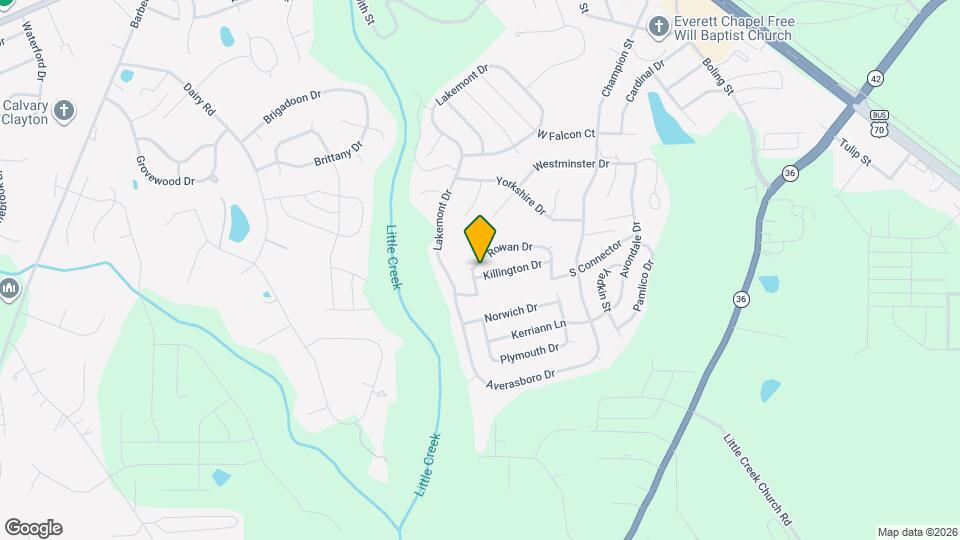 283 Rowan Dr Mapa y Detalles de la Ubicación