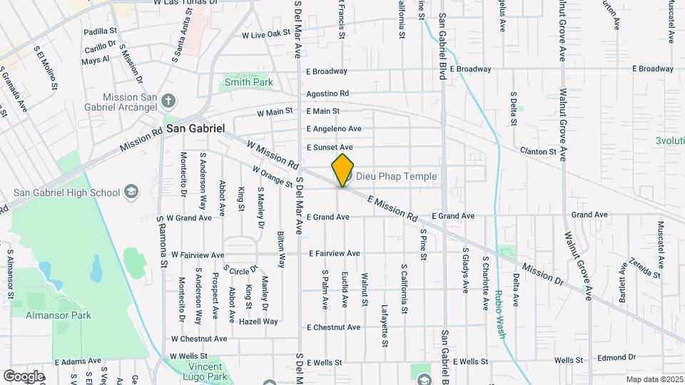 314 E Mission Rd Map and Location Details